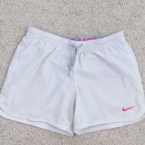 White Lined Nike Shorts